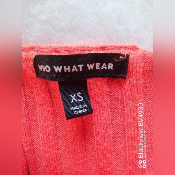 Who What Wear - women's elbow sleeve -  mock neck - flat rib sweater dress. XS - Picture 3 of 5